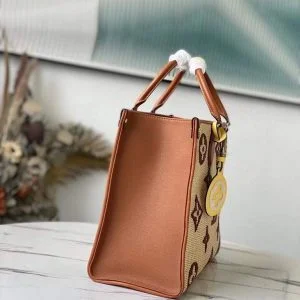 Louis Vuitton M57707 M57723 OnTheGo MM Tote Bag Tan product view 2