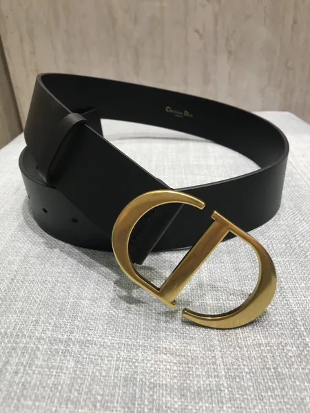 Dior 30 Montaigne 35MM Belt In Black Smooth Calfskin product view 2