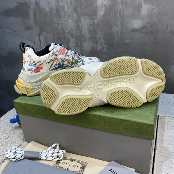 Balenciaga x Gucci Triple S Floral Print Sneakers product view 9