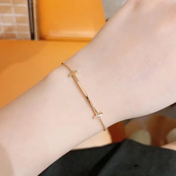 Tiffany  Co. Smooth T Wire Bracelet Silver-Tone product view 2