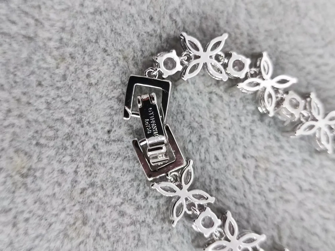 Tiffany  Co. Cluster Tennis Bracelet Silver-Tone product view 4