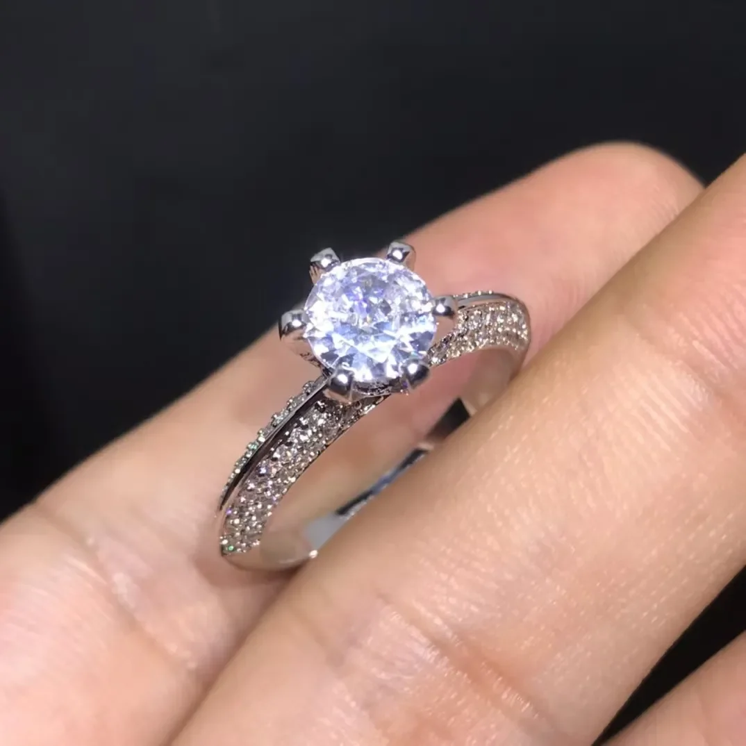 Tiffany  Co. Round Solitaire-Effect Ring Silver-Tone product view 3