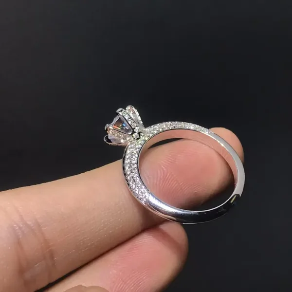 Tiffany  Co. Round Solitaire-Effect Ring Silver-Tone product view 2