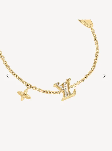 Louis Vuitton Pavé LV Star Slim Chain Bracelet Gold-Tone product view 7