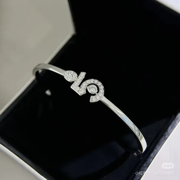 Chanel No.5 Pavé Bangle Silver-Tone product photo
