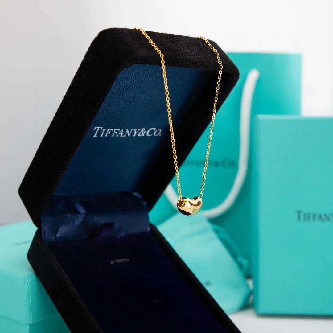 Tiffany  Co. Bean Pendant Necklace Gold-Tone product view 2