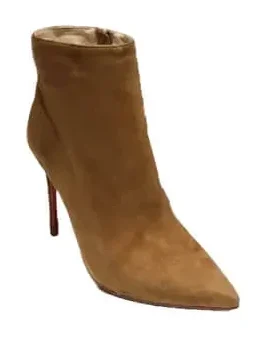 Christian Louboutin So Kate Booty 100 Suede-Effect Ankle Boots Brown product photo