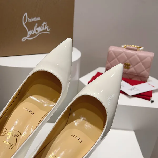 Christian Louboutin Kate Patent Pumps White - 85 or 100 mm product view 6