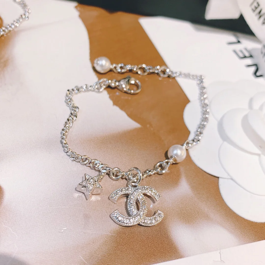 Chanel Star CC Chain Bracelet Silver-Tone product view 4