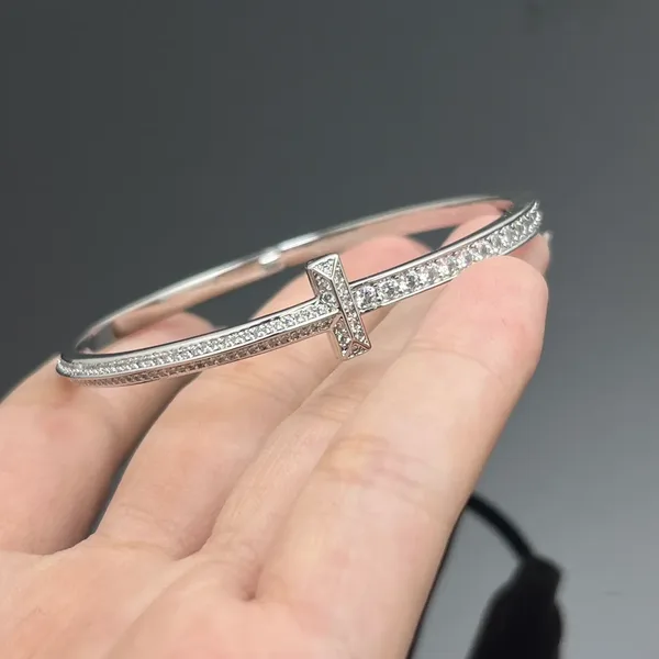 Tiffany  Co. T1 Slim Pavé-Effect Bangle Silver-Tone product photo