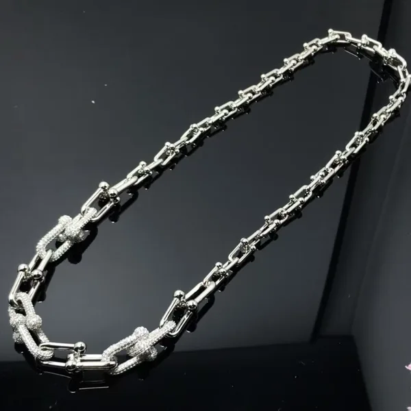 Tiffany  Co. HardWear Graduated Pavé-Effect Link Necklace Silver-Tone product view 2