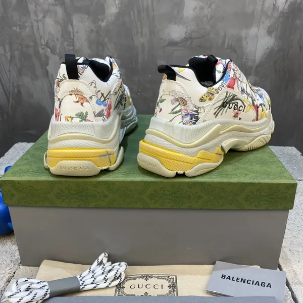 Balenciaga x Gucci Triple S Floral Print Sneakers product view 7