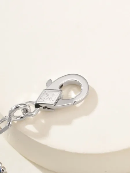 Van Cleef  Arpels Alhambra Blue Five-Clover Silver-Tone Bracelet product view 9