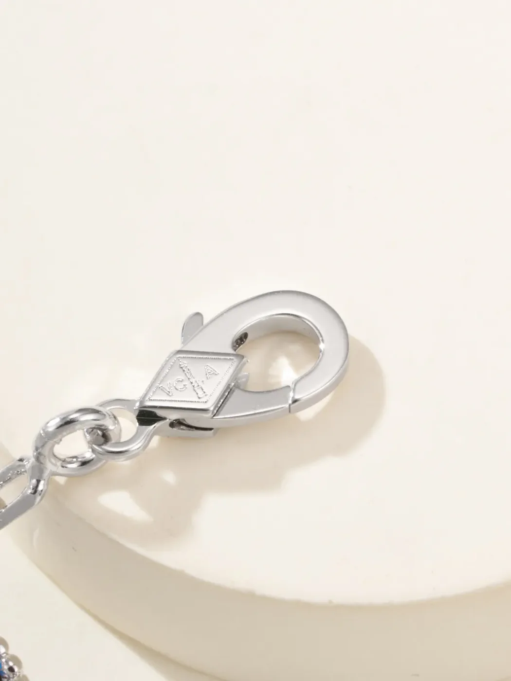 Van Cleef  Arpels Alhambra Blue Five-Clover Silver-Tone Bracelet product view 9
