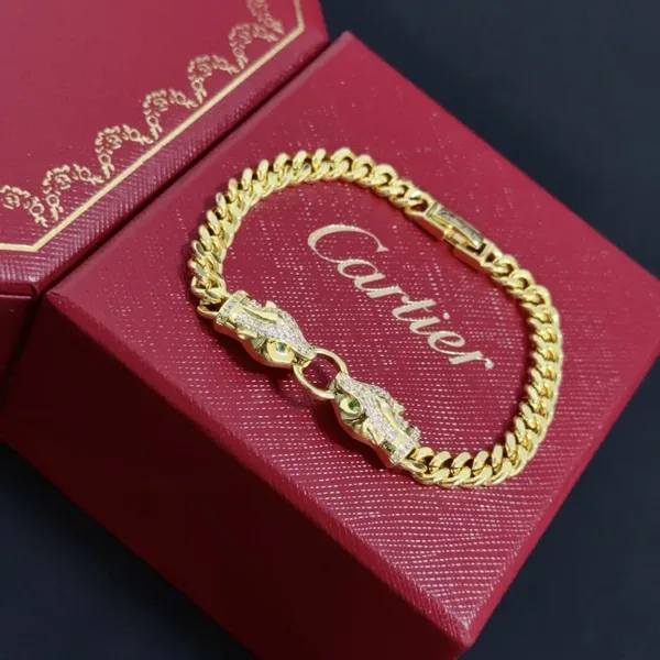 Cartier Panthere Gold-Tone Double Panther Chain Bracelet product view 4