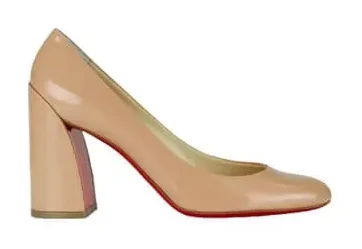 Christian Louboutin Miss Sab 85 Block-Heel Pumps Beige product photo