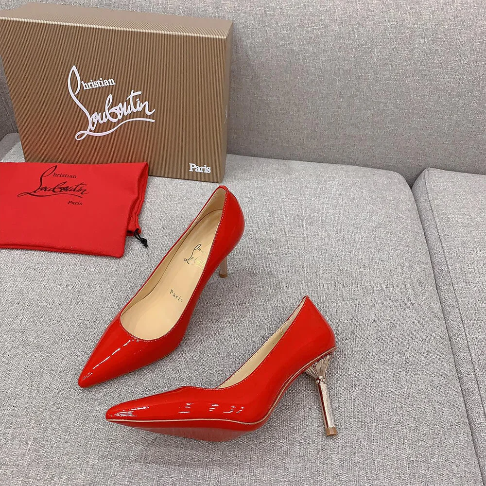 Christian Louboutin Scepter 85 Patent Pumps Red product view 5