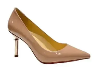 Christian Louboutin Scepter 85 Patent Pumps Nude Pink product photo