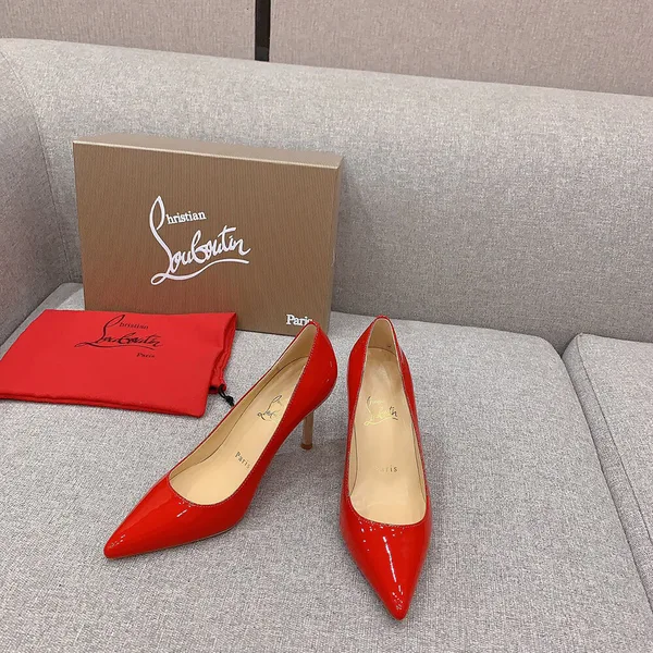 Christian Louboutin Scepter 85 Patent Pumps Red product view 3