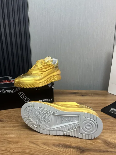 Versace Leather Sneakers Gold product view 9