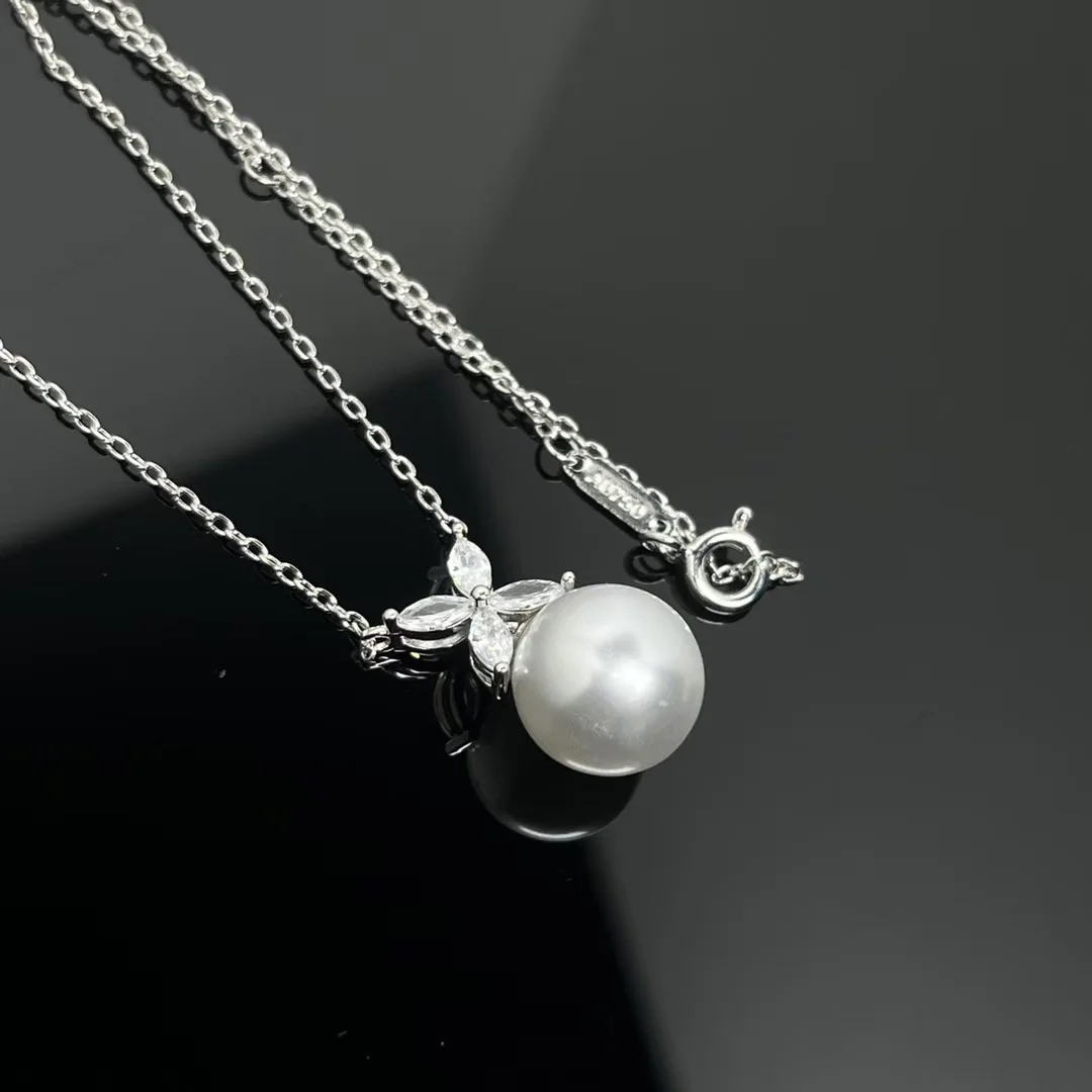 Tiffany  Co. Victoria Flower Pearl-Effect Pendant Necklace Silver-Tone product view 2