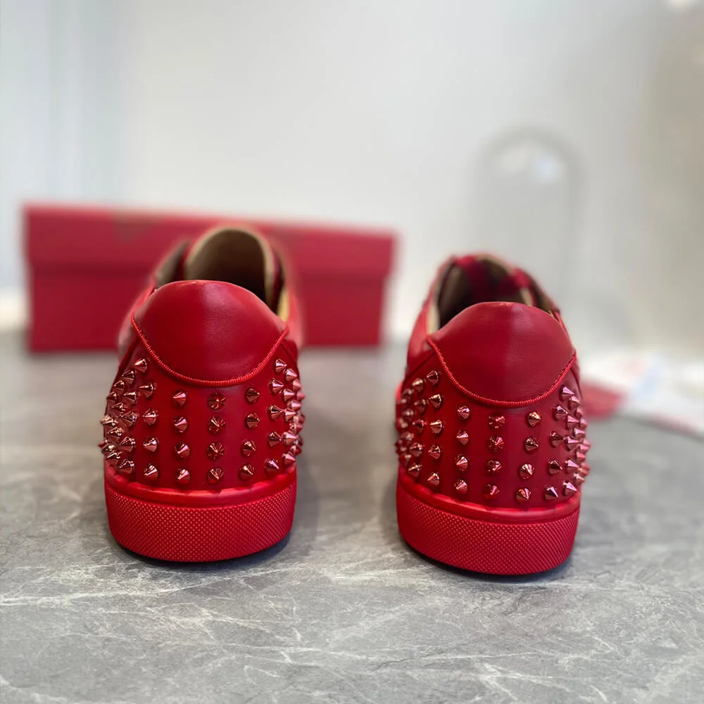 Christian Louboutin Vieira 2 Studded Sneakers Red product view 8