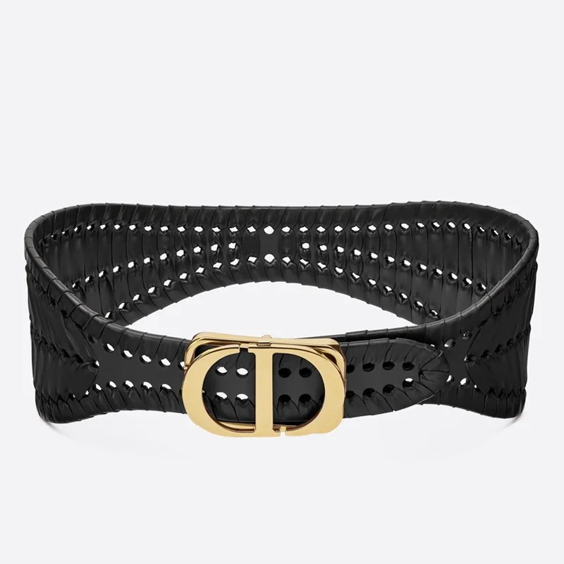 Dior 30 Montaigne 40MM Belt In Black Calfskin product view 1