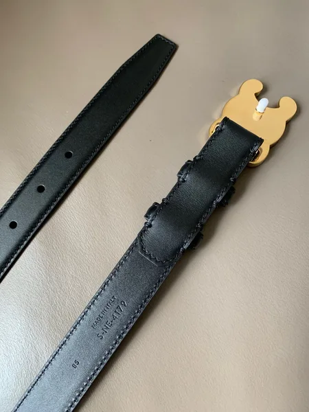 Celine Medium Cuir Triomphe Belt 25MM in Black Calfskin product view 7