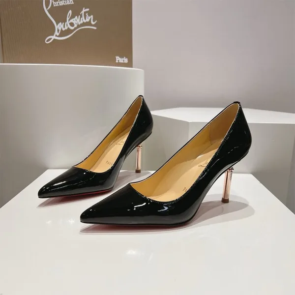 Christian Louboutin Scepter 85 Patent Pumps Black product view 2
