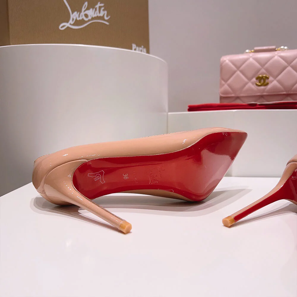 Christian Louboutin Kate Patent Pumps Nude Pink - 85 or 100 mm product view 7