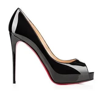 Christian Louboutin New Very Prive 120 Peep-Toe Platform Pumps Black product photo