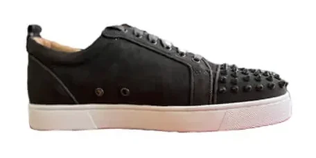 Christian Louboutin Louis Junior Spikes Sneakers Black with White Sole product photo