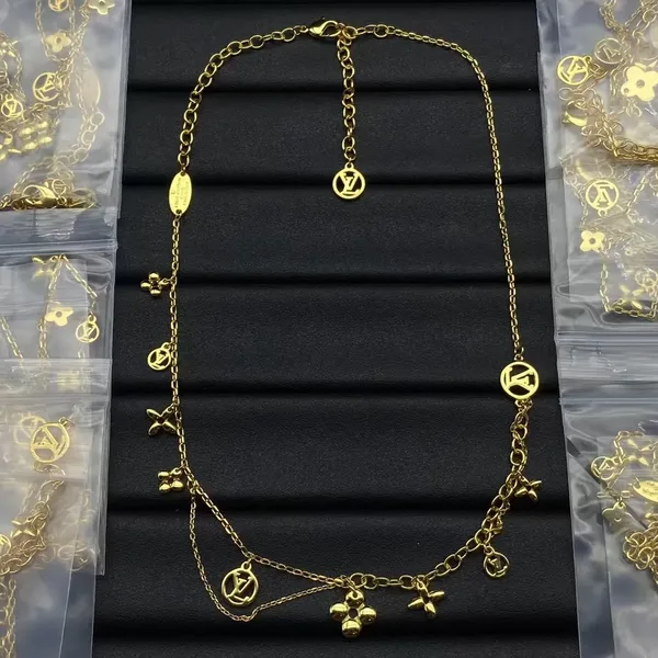 Louis Vuitton Multi-Charm Chain Necklace Gold-Tone product photo