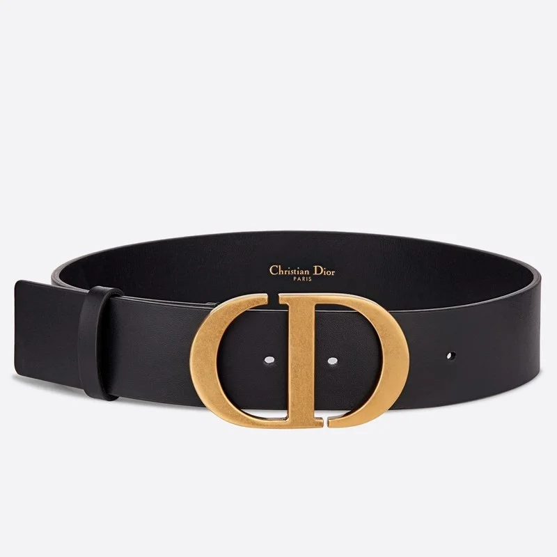 Dior 30 Montaigne 35MM Belt In Black Smooth Calfskin product view 1