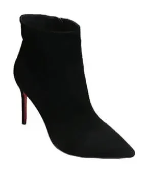 Christian Louboutin So Kate Booty 100 Suede-Effect Ankle Boots Black product photo