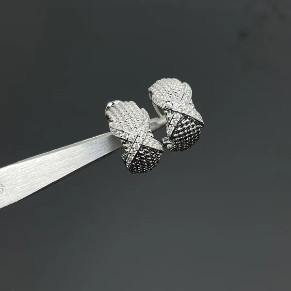 Tiffany  Co. Six-Row Rope Ear Clips Silver-Tone product photo