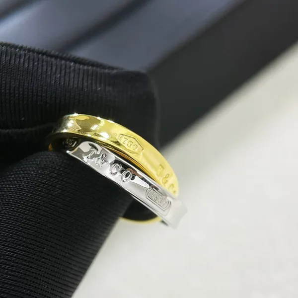 Tiffany  Co. 1837 Interlocking Circles Ring Gold-Tone product photo