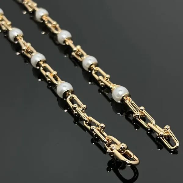 Tiffany  Co. HardWear Pearl-Effect Link Necklace Gold-Tone product photo
