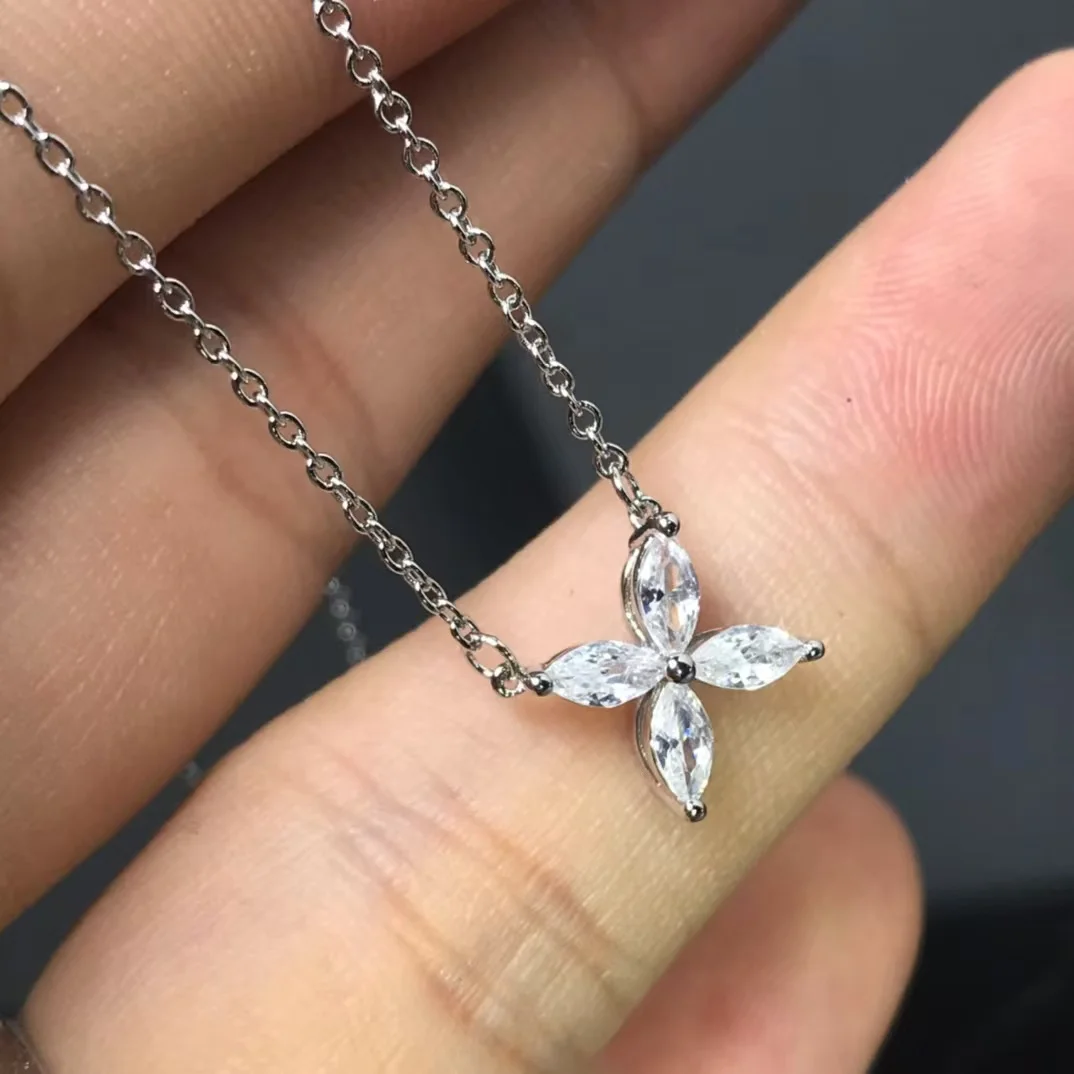 Tiffany  Co. Victoria Flower Pendant Necklace Silver-Tone product view 4