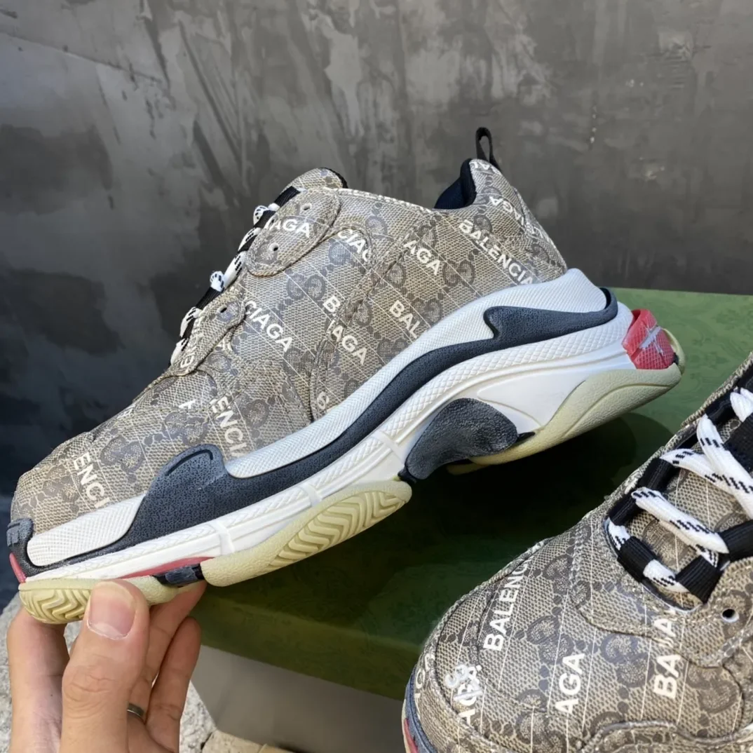 Gucci x Balenciaga Triple S Beige Sneakers product view 4