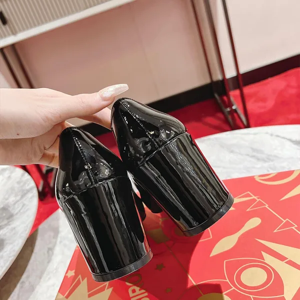 Christian Louboutin Miss Sab 85 Block-Heel Pumps Black product view 8