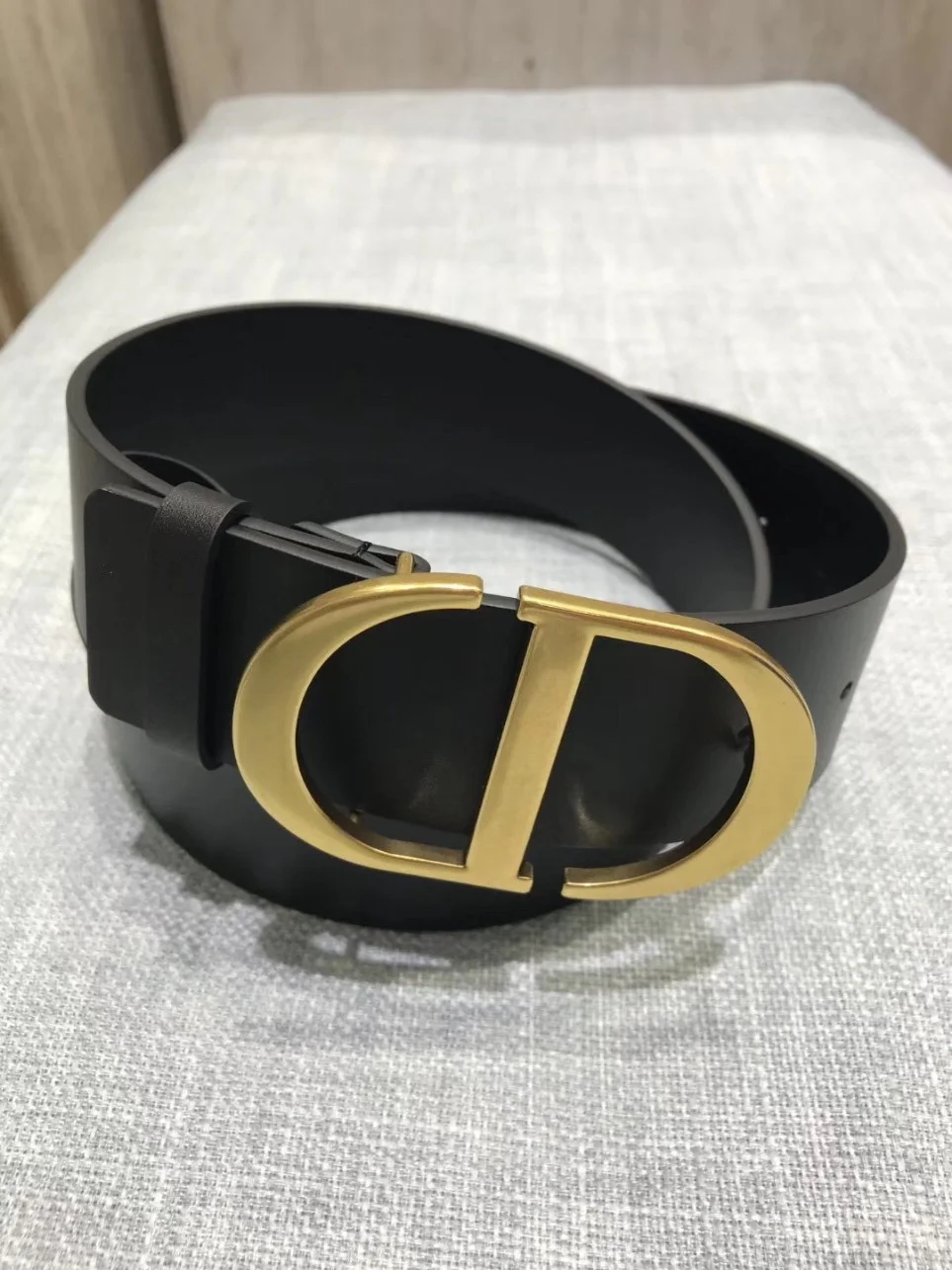 Dior 30 Montaigne 35MM Belt In Black Smooth Calfskin product view 4
