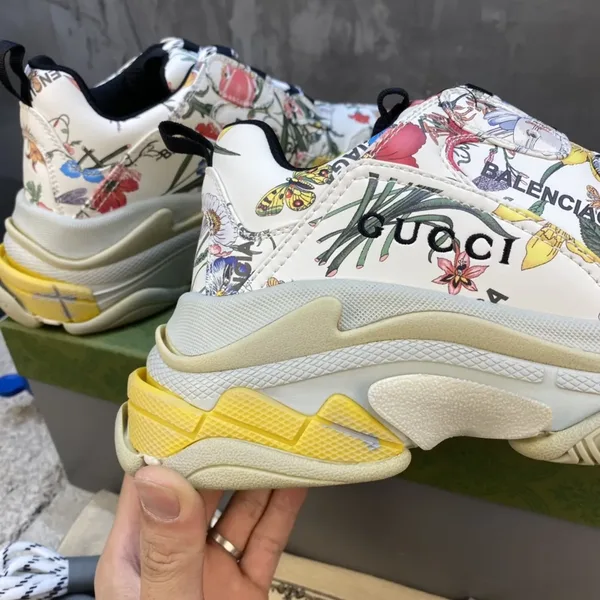 Balenciaga x Gucci Triple S Floral Print Sneakers product view 8