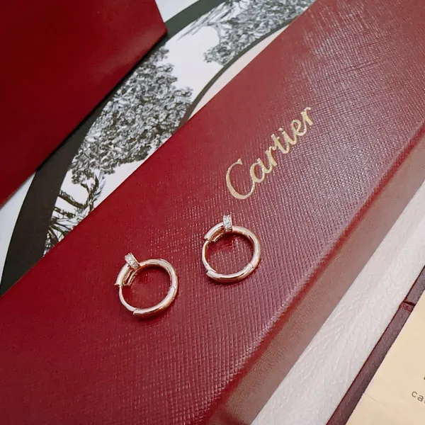 Cartier Love Rose-Gold-Tone Mini Hoop Earrings product photo