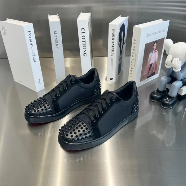 Christian Louboutin Vieira 2 Studded Sneakers Black product view 2