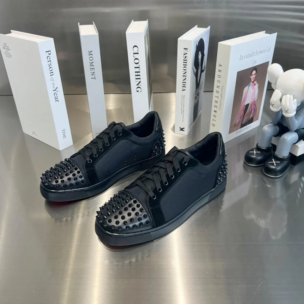 Christian Louboutin Vieira 2 Studded Sneakers Black product view 2