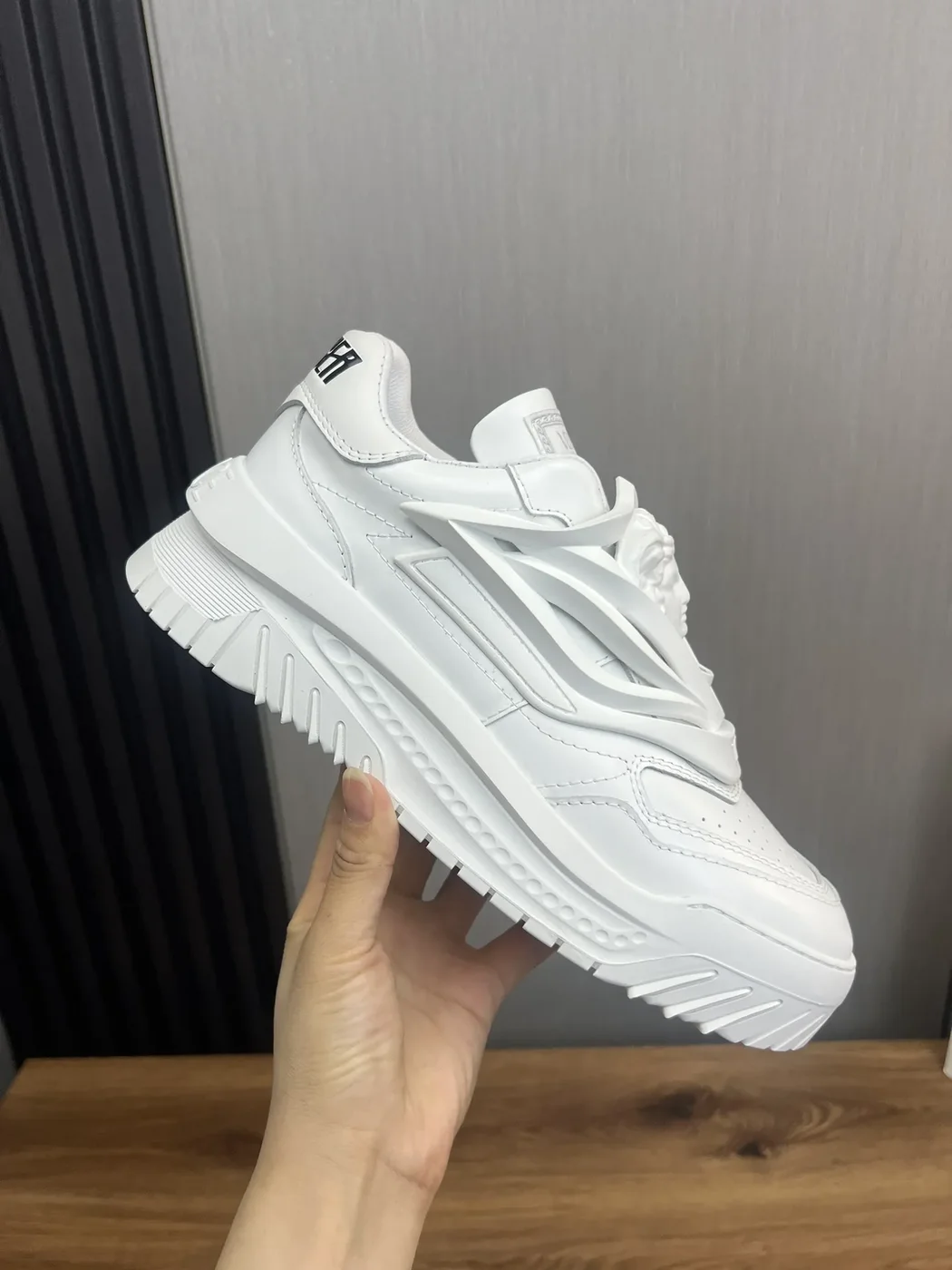 Versace Leather Sneakers White product view 4