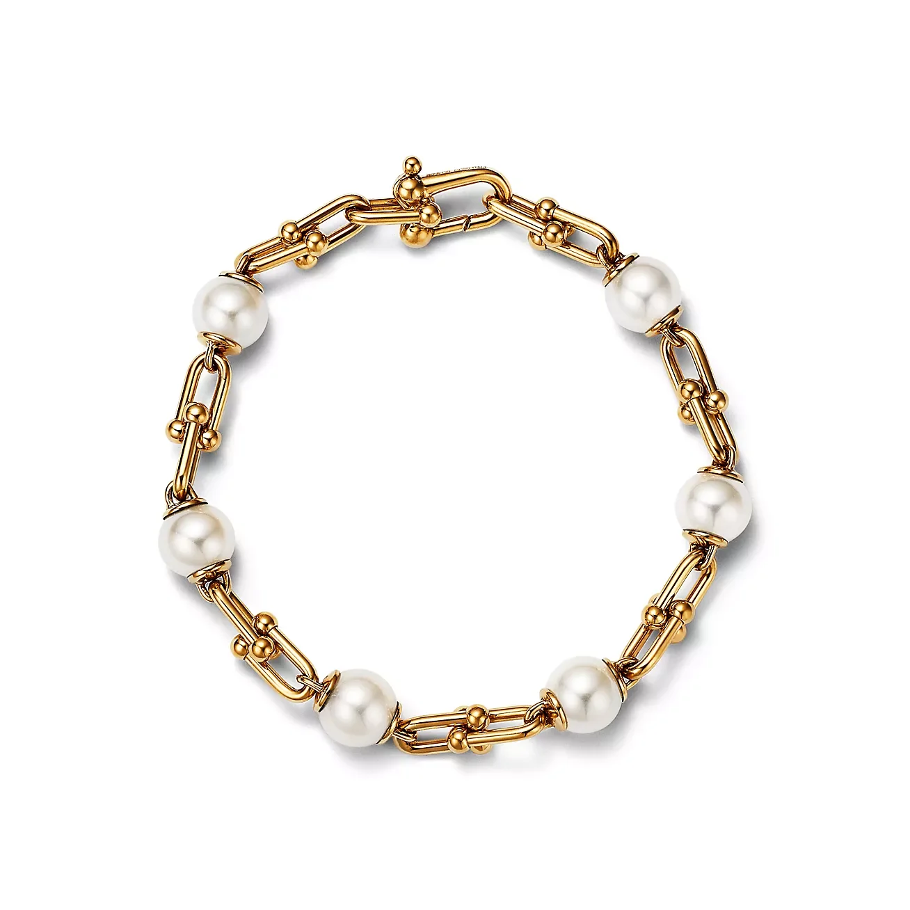 Tiffany  Co. HardWear Pearl-Effect Link Bracelet Gold-Tone product view 2