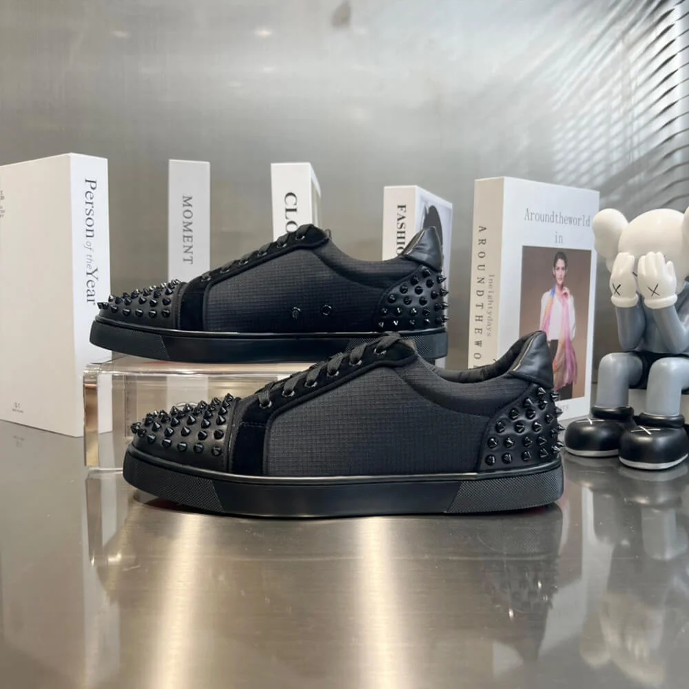 Christian Louboutin Vieira 2 Studded Sneakers Black product view 4