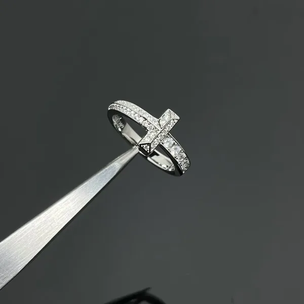 Tiffany  Co. T1 Narrow Pavé-Effect Ring Silver-Tone product photo